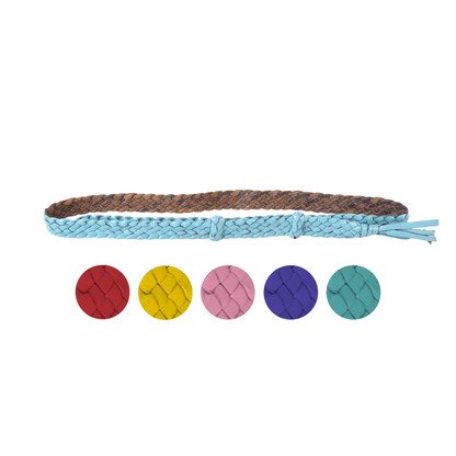 6 Plait | Coloured Flat Hat Band - 17mm (11/16") Wide (6 colours!)