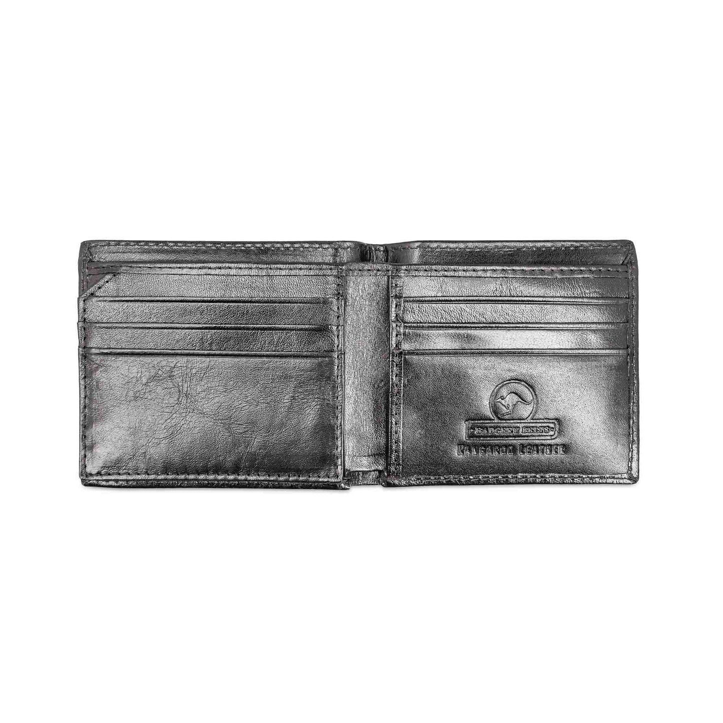 Genuine Kangaroo Leather Wallet Natural Single Fold