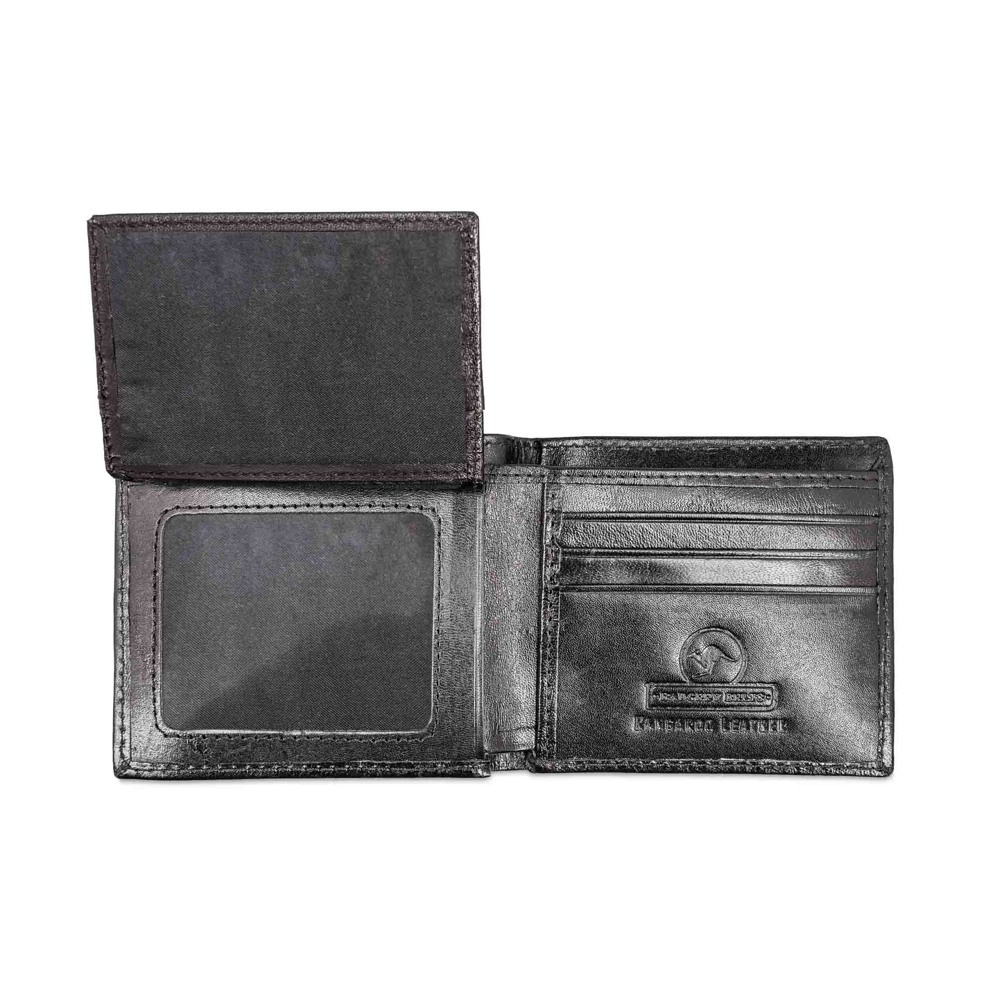 Genuine Kangaroo Leather Wallet Natural Single Fold