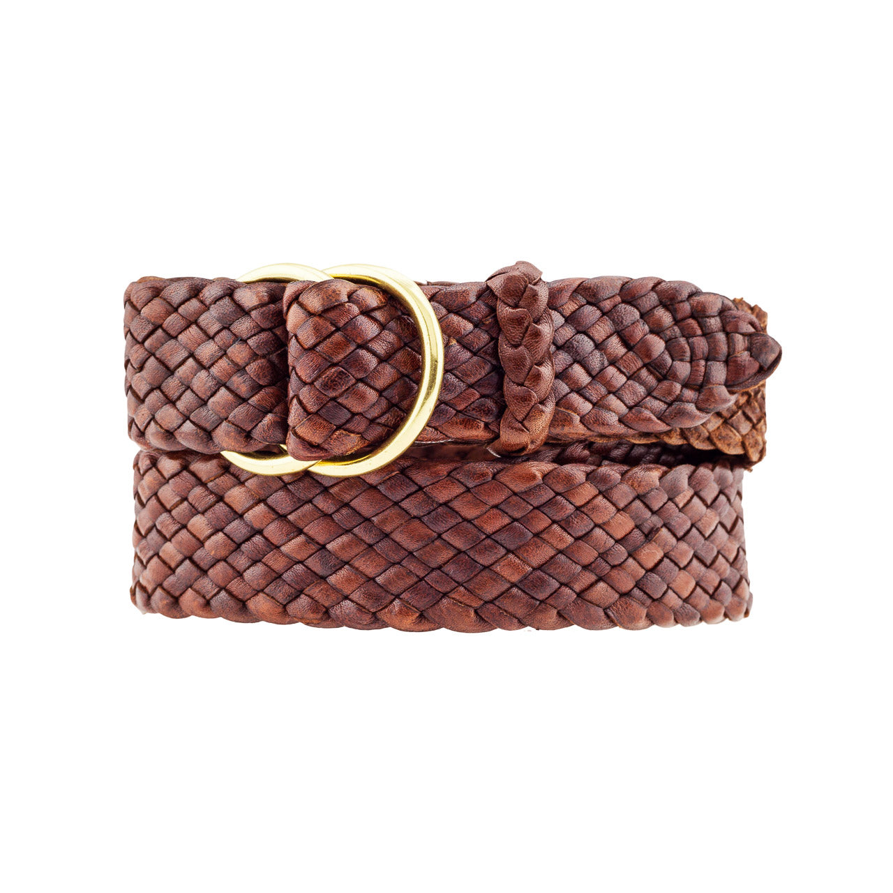 Longreach Kangaroo Plaited Mens Ring Belt (35mm Wide)