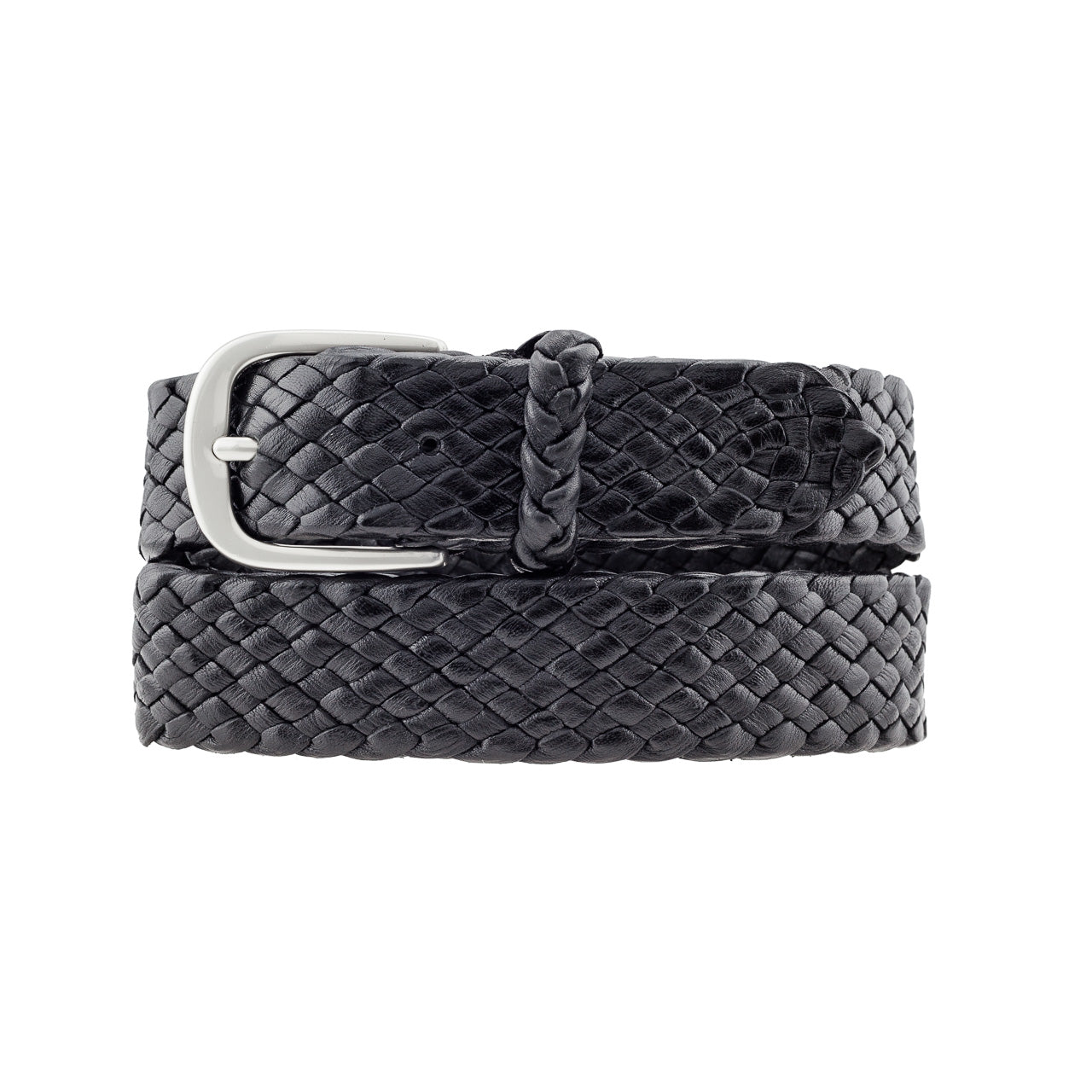 Monash Kangaroo Plaited Mens Buckle Belt (30mm Wide)