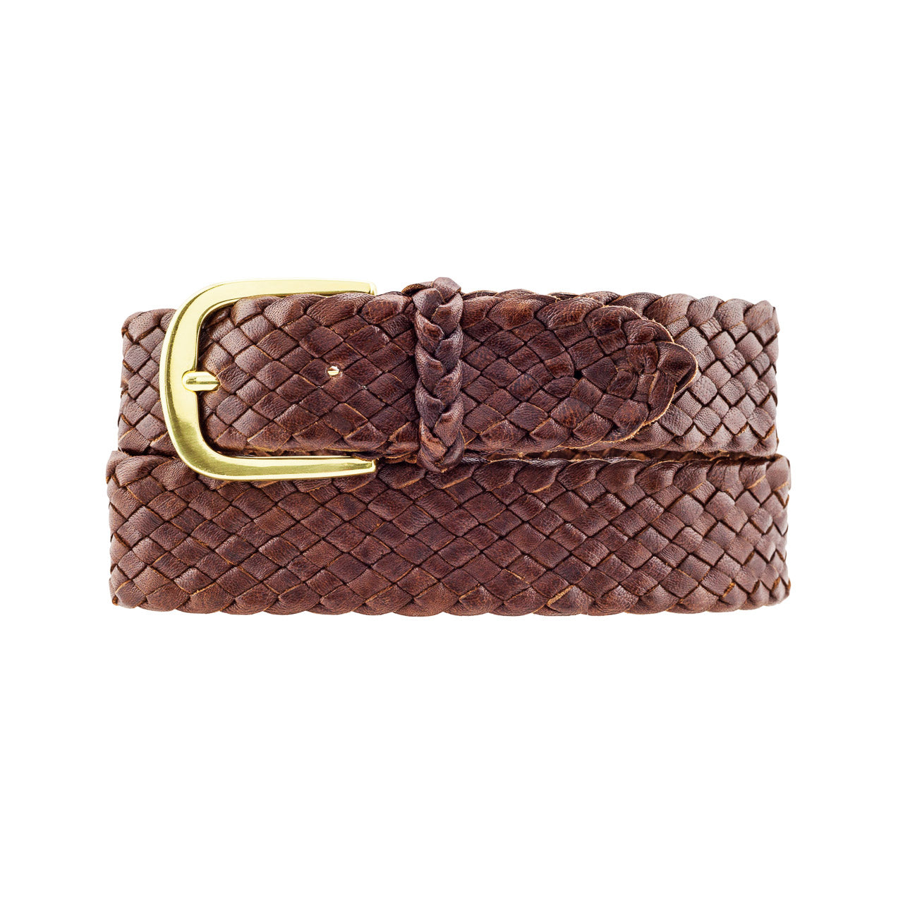 Monash Kangaroo Plaited Mens Buckle Belt - 30mm (1 3/16") Wide