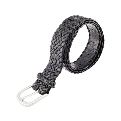 Monash Kangaroo Plaited Mens Buckle Belt - 30mm (1 3/16") Wide