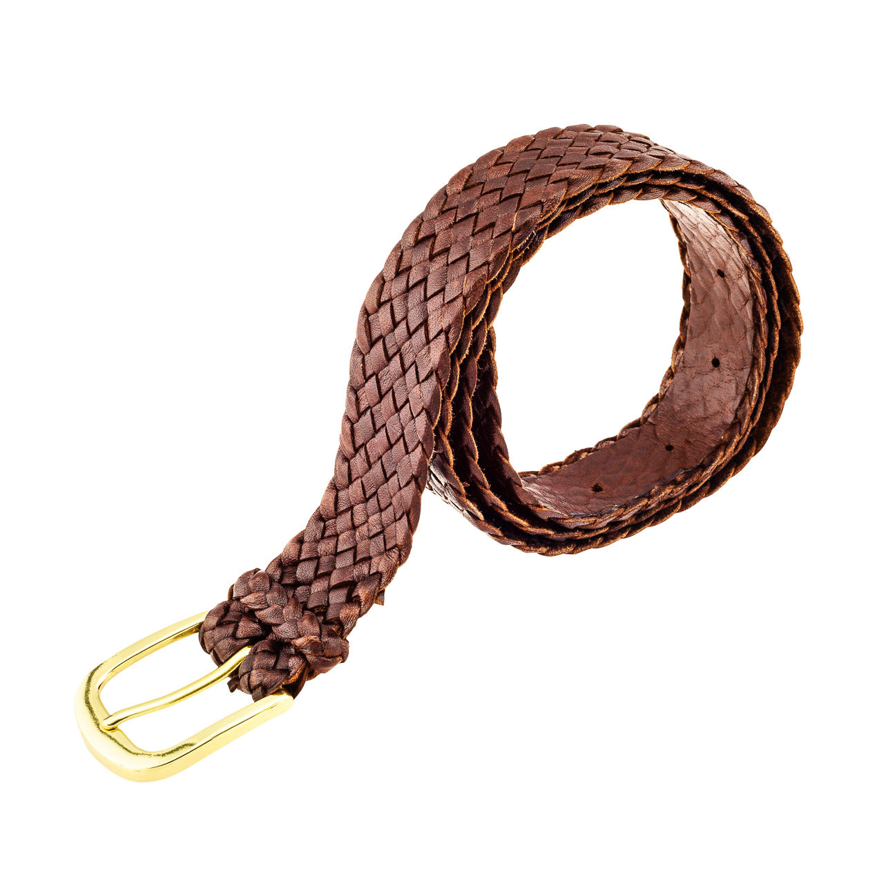 Monash Kangaroo Plaited Mens Buckle Belt - 30mm (1 3/16") Wide