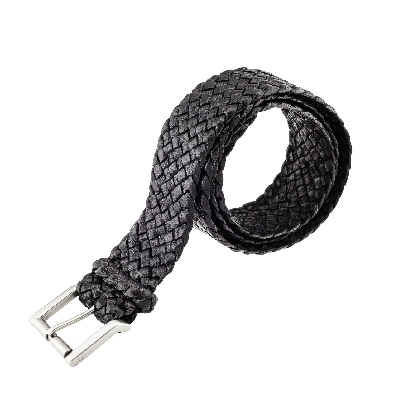 Squatter Kangaroo Plaited Mens Buckle Belt (30mm Wide)