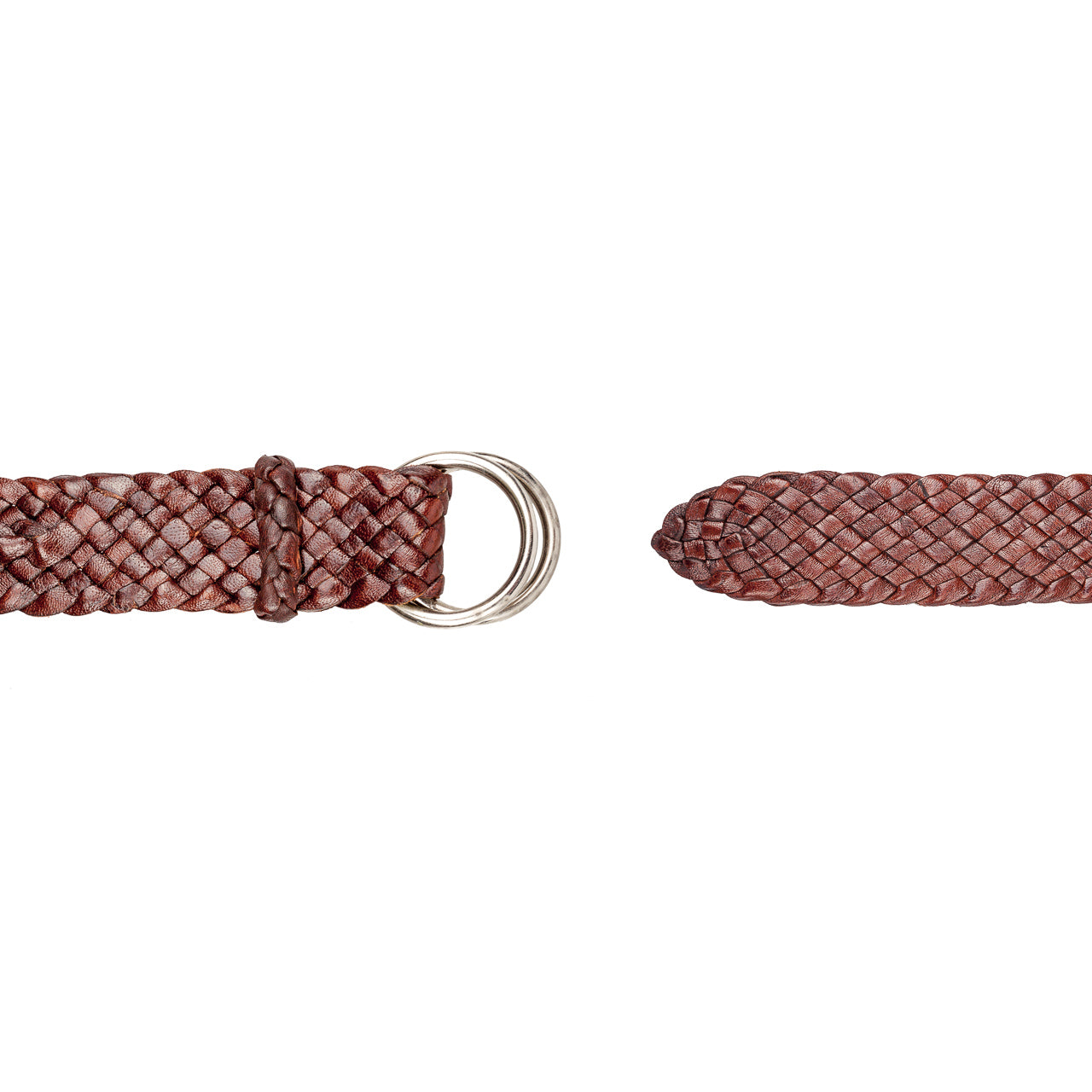 Croc Ridge Kangaroo Plaited Mens Ring Belt (35mm Wide)