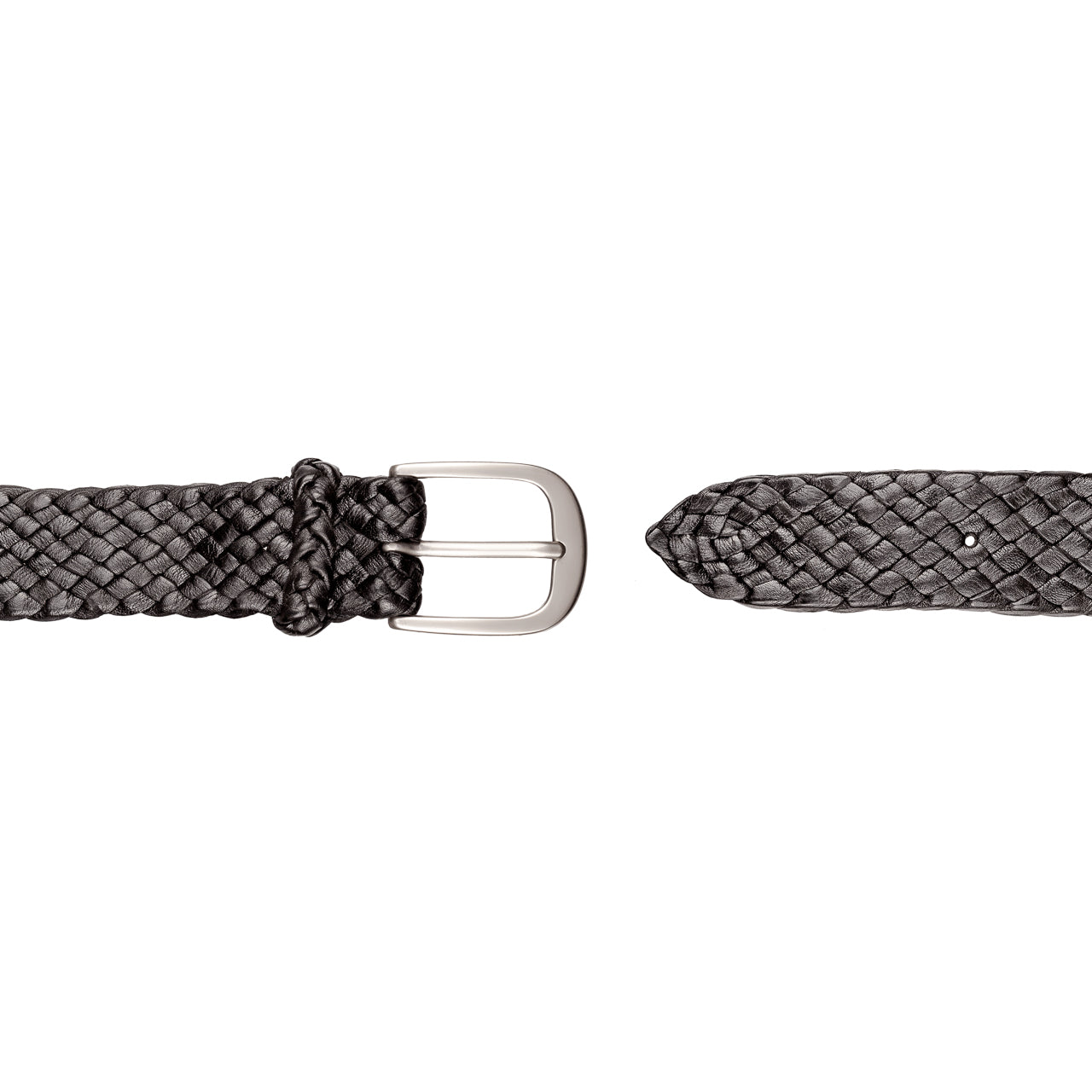 Monash Kangaroo Plaited Mens Buckle Belt - 30mm (1 3/16") Wide