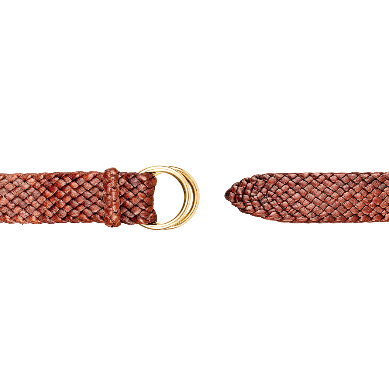 Longreach Kangaroo Plaited Mens Ring Belt (35mm Wide)