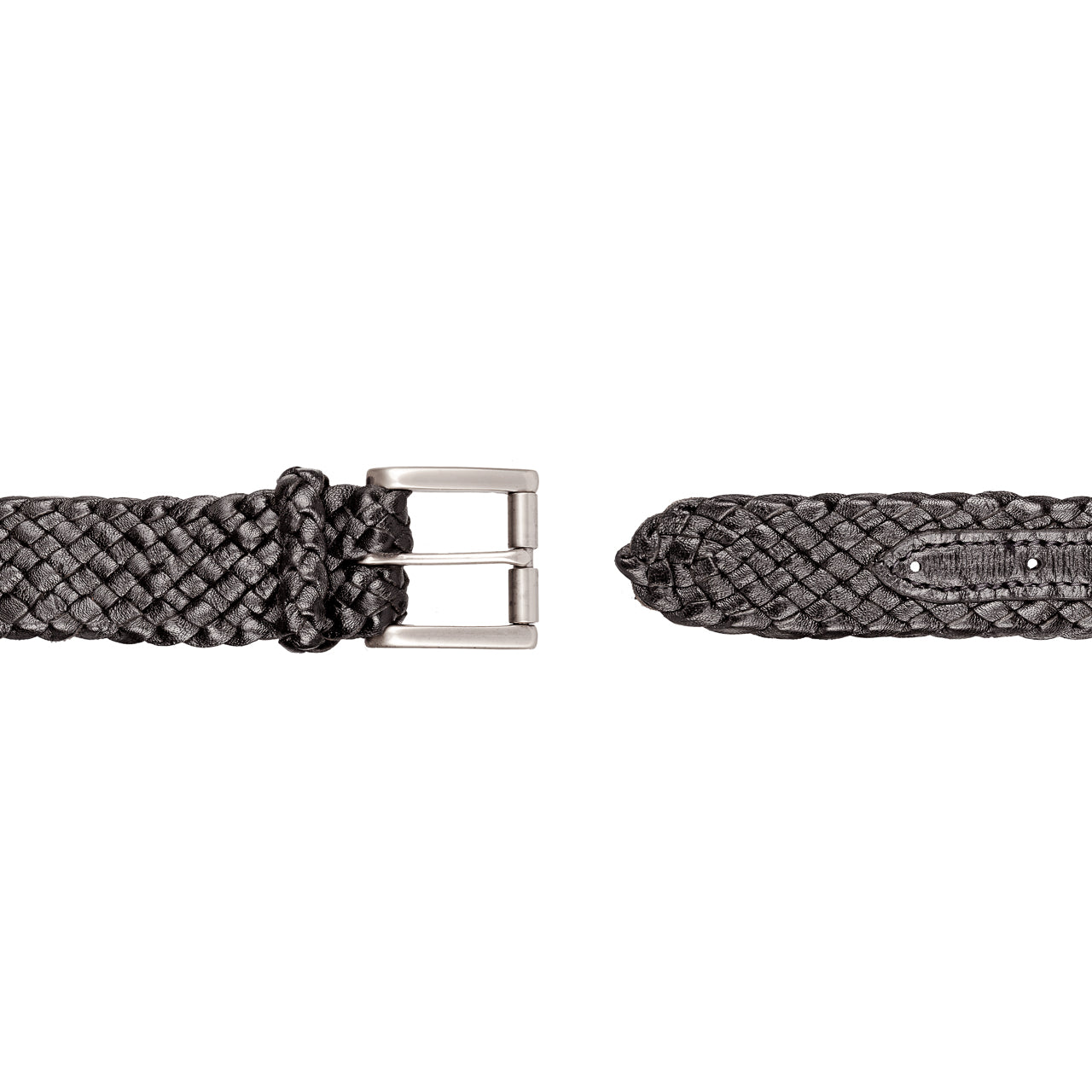 Squatter Kangaroo Plaited Mens Buckle Belt (30mm Wide)