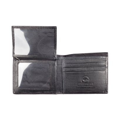 Genuine Kangaroo Leather RFID Wallet Snake Print Single Fold