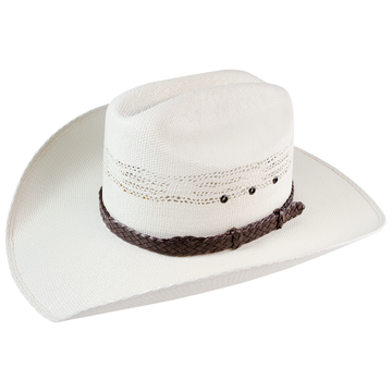 Gorge | Mens Leather Cattleman Cowboy Hat | Leather Hat Band