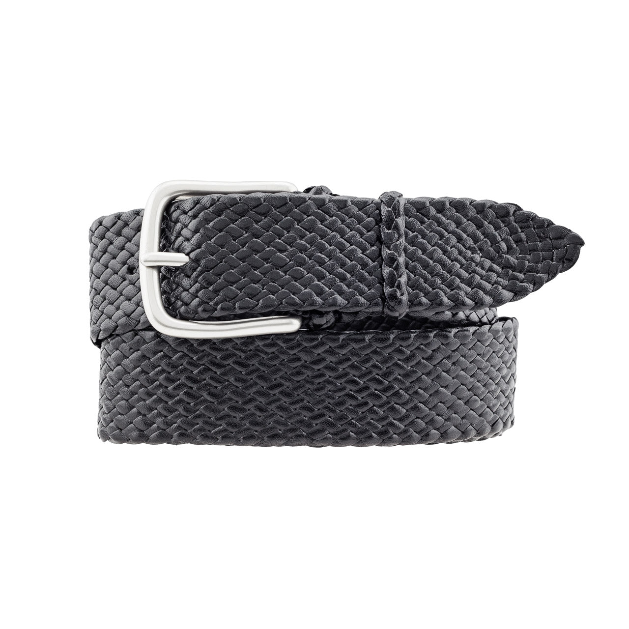 Black Mens Eureka Belt: Goldmine of style and durability. Classic, 16 strands of Kangaroo, plaited in Brisbane. Refined outback feel. Available in Black or Tan.